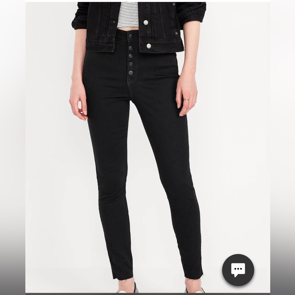 Modcloth Sneak Peek Button Front Denim Jeans, Sz 29